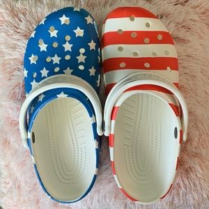 Crocs Classic Clog - American Flag / Womens 10